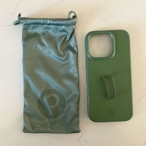 New Olive Green Loopy Case for iPhone 16 Pro